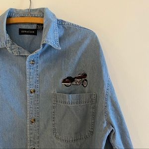 Vintage Motorcycle Button Down